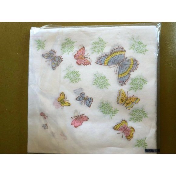 Butterfly Paper Napkins 20 Serviettes Crepe de Luxe Windsor Made in Denmark - Picture 3 of 5